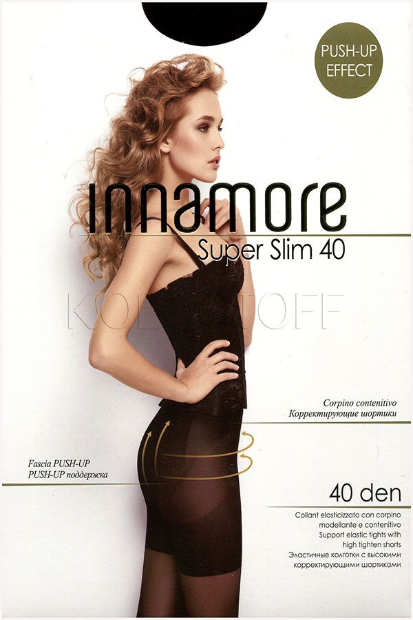 Коригувальні жіночі колготки INNAMORE Super Slim 40