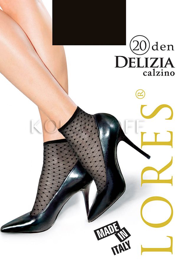Шкарпетки жіночі з візерунком в точку LORES Delizia 20 calzino