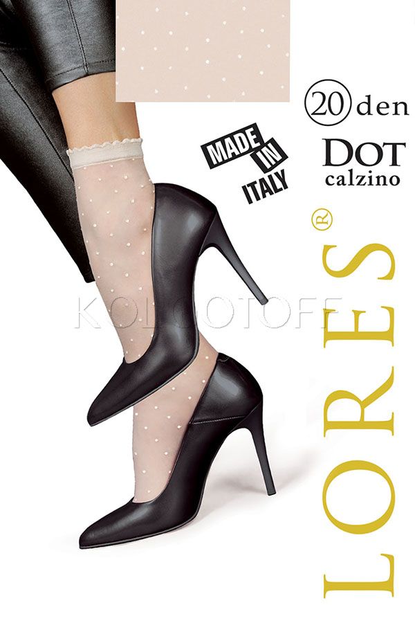 Шкарпетки жіночі з візерунком точку LORES Dot 20 calzino