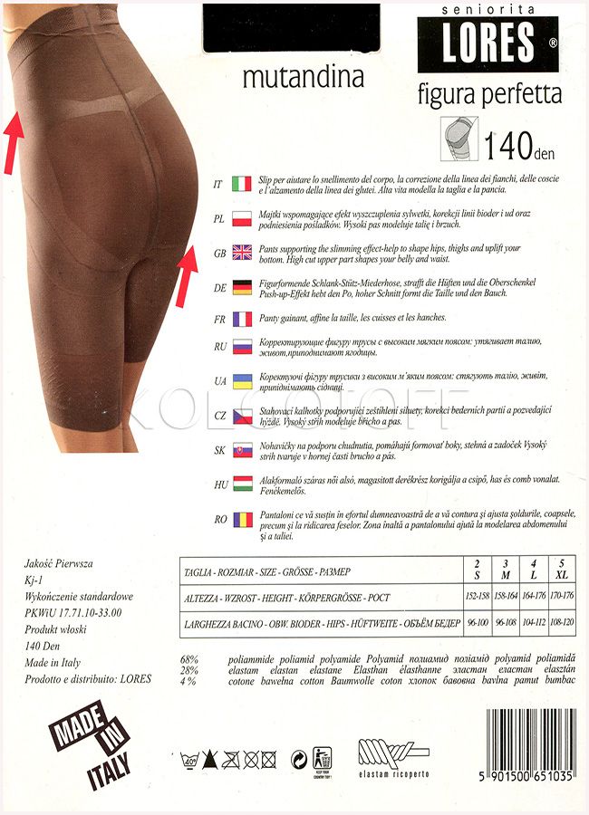 Женские моделирующие шорты LORES Figura Perfetta 140