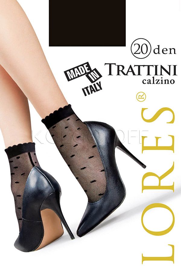 Жіночі мікросетчатие шкарпетки з візерунком в точку LORES Trattini 20 calzino