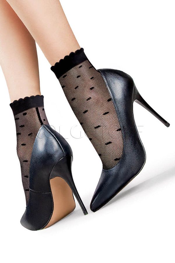 Женские микросетчатые носки с узором в точку LORES Trattini 20 calzino
