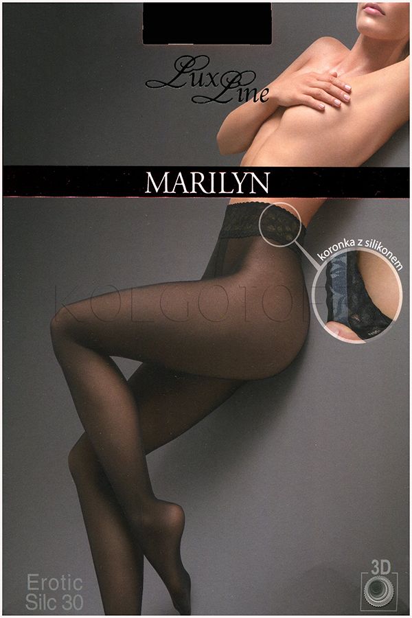 Колготки з силіконовим поясом MARILYNE Erotic Silk 30 Lux Line