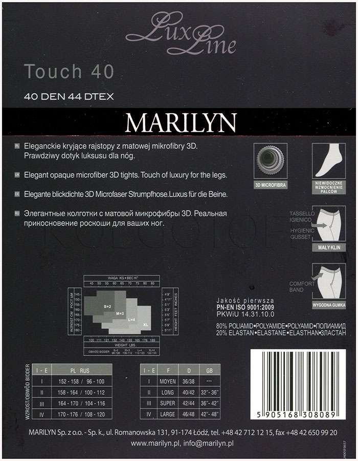 Колготки класичні без шортиків MARILYN Touch 40