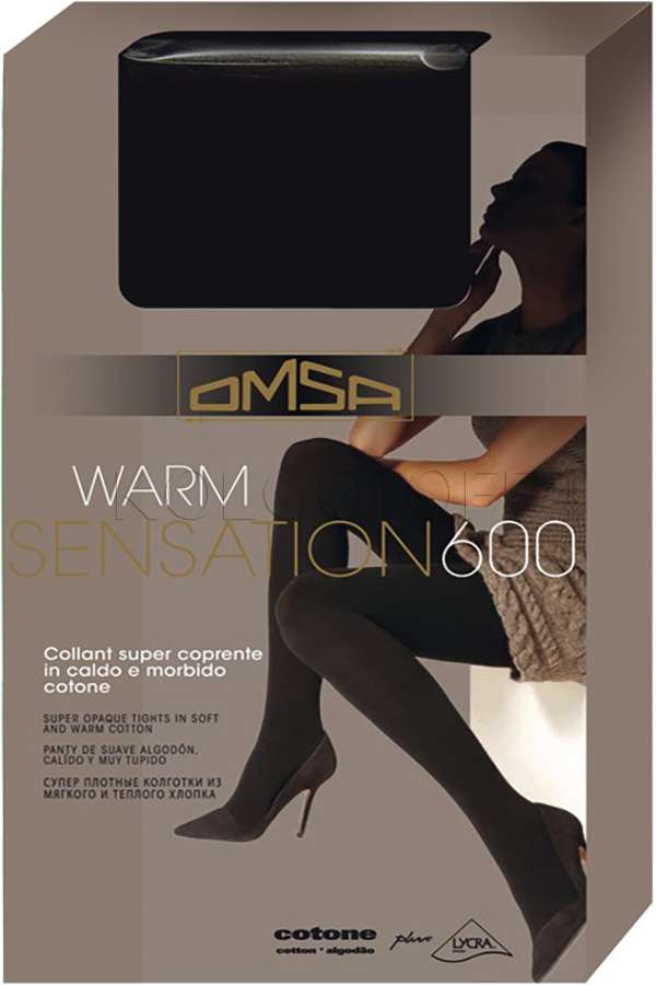 Теплі бавовняні колготки OMSA Warm Sensation 600