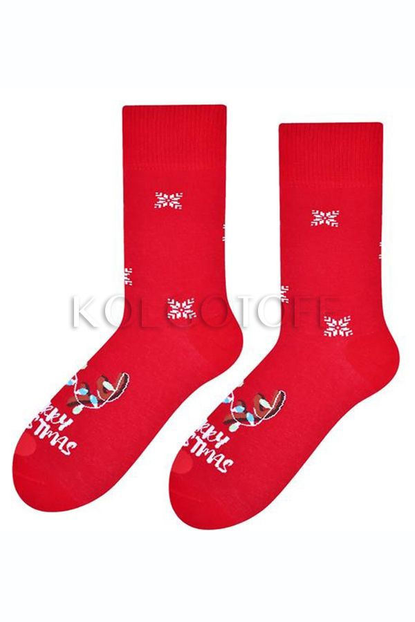 Чоловічі шкарпетки з різдвяним візерунком STEVEN ART136