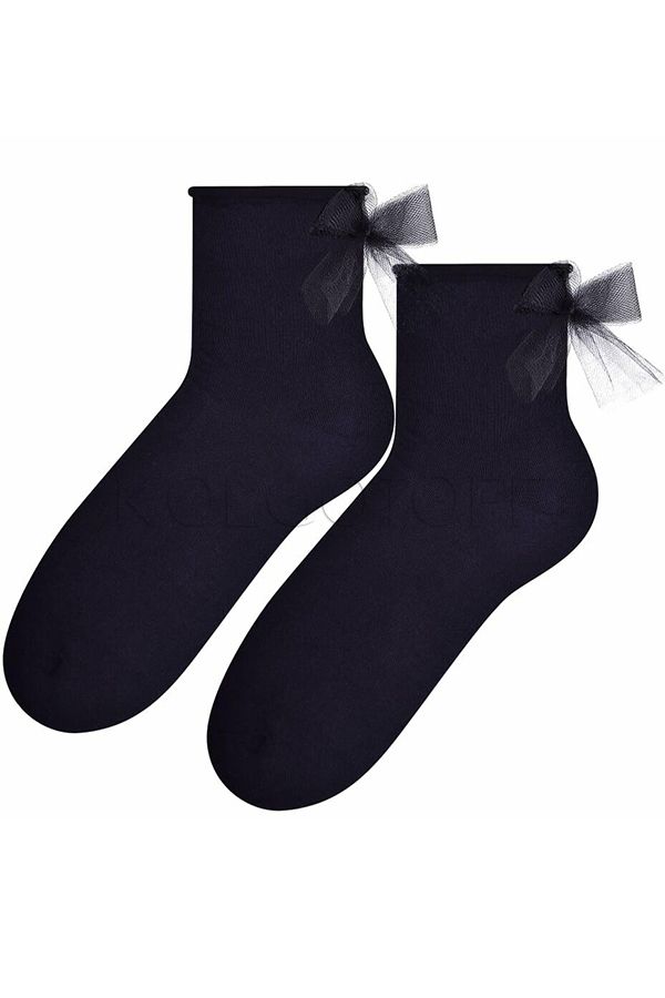 Шкарпетки жіночі бавовняні з бантом STEVEN ART 168