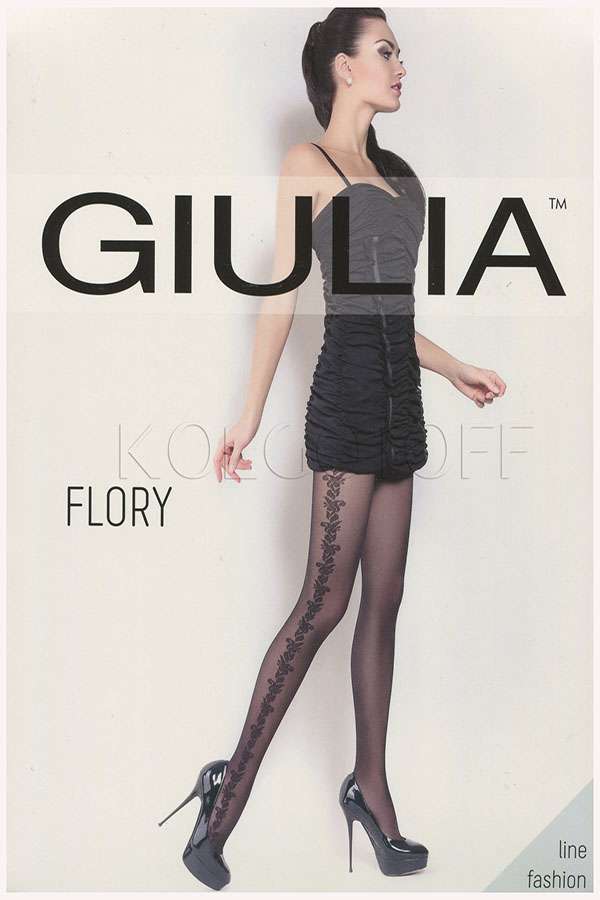 Колготки жіночі з візерунком GIULIA Flory 40 model 3