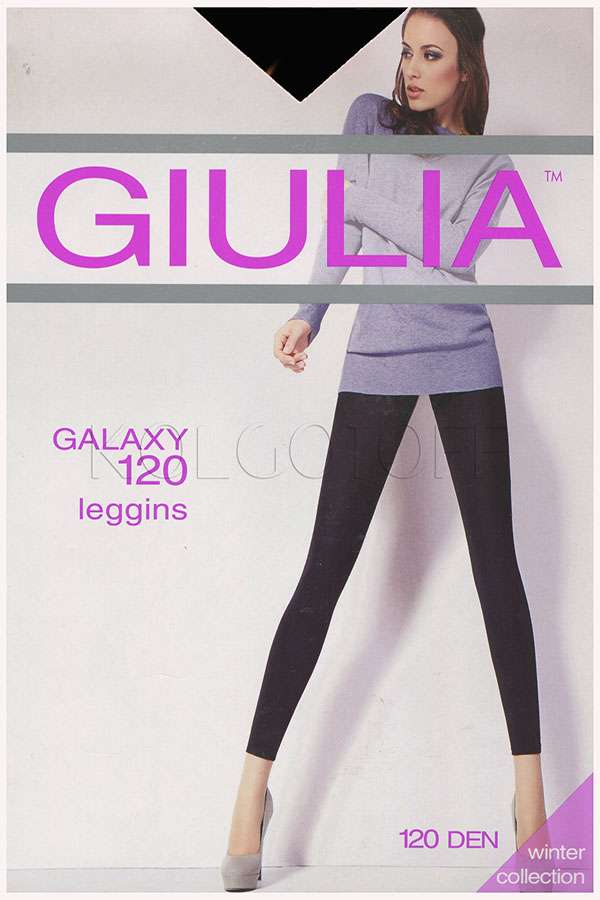 Леггинсы женские с эффектом блеска GIULIA Galaxy 120 3D leggins 