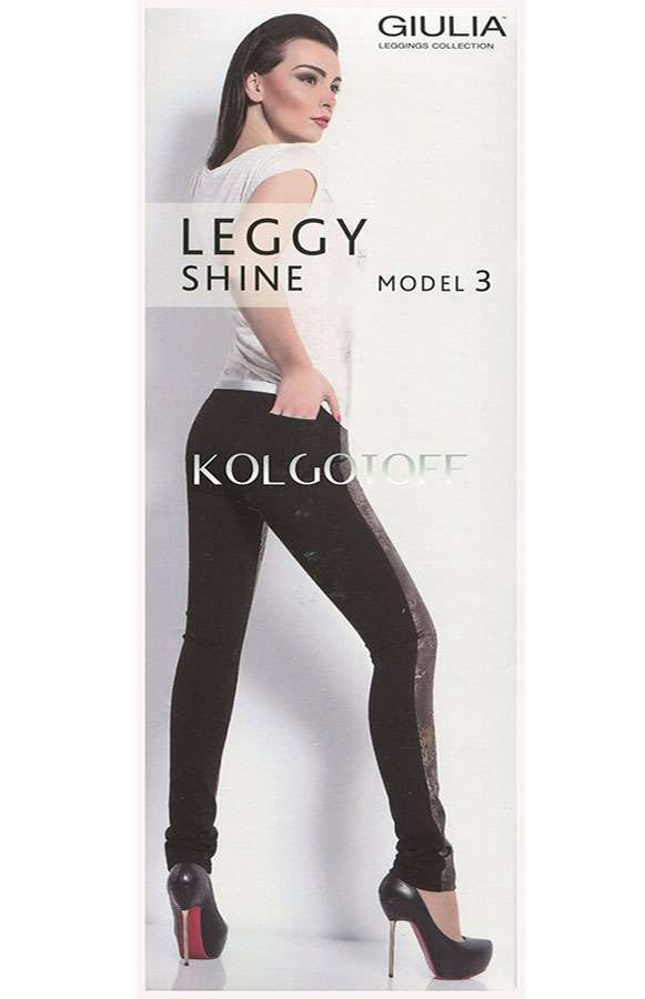 Легінси-штани зі вставкою спереду GIULIA Leggy Shine 03