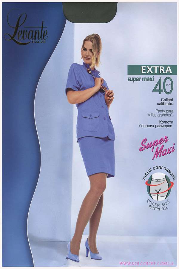Колготки жіночі великого розміру Levante Extra 40 Super Maxi