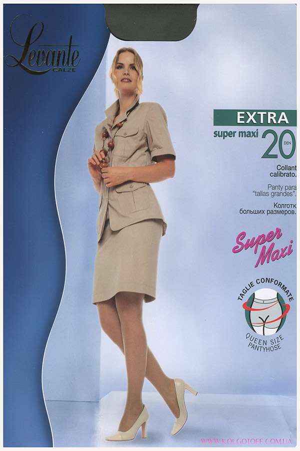 Колготки жіночі великого розміру Levante Extra 20 Super Maxi