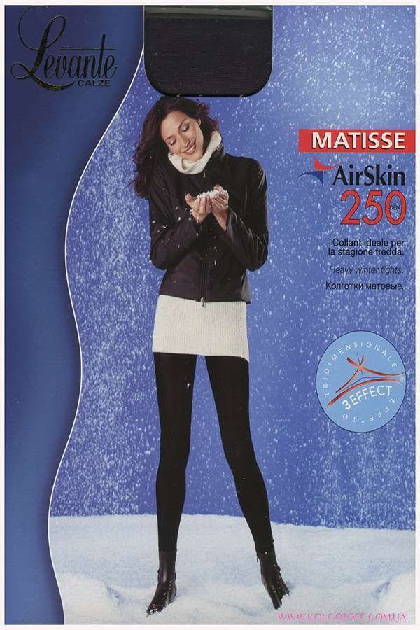 Колготки женские из микрофибры большого размера Levante Matisse AirSkin 250 Xl