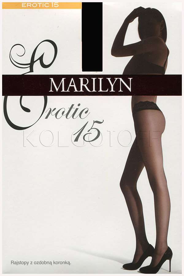 Колготки з силіконовим поясом MARILYN Erotic 15 vita bassa