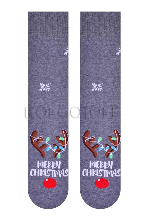 Мужские носки с рождественским узором STEVEN ART136